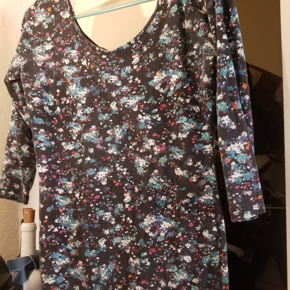 Floral off the shoulder shirt